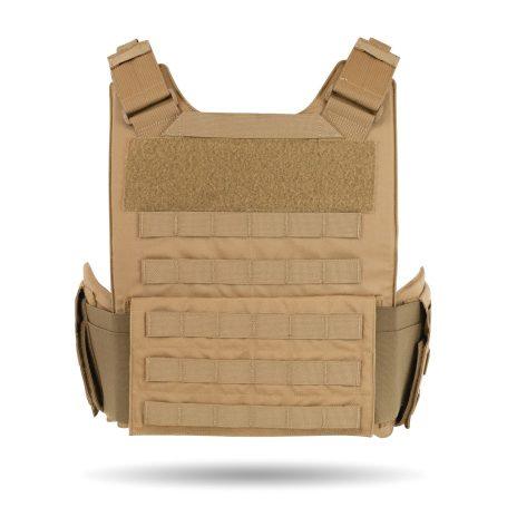 4PV-TAC Vest - Four Panel Tactical Vest - Coyote color - Back view
