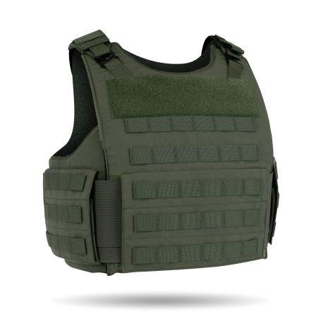 4PV-TAC Vest - Four Panel Tactical Vest - Green color - Angled view