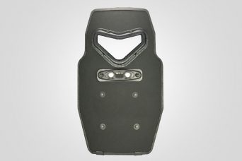Vengeance hard armor shield with horizontal handle