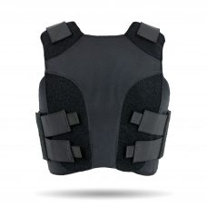 SS 4PV-FEM - Female four panel vest - Black color - Front view