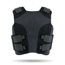 SS 4PV-FEM - Female four panel vest - Black color - Front view