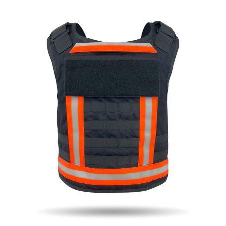 First Responder Fire Rescue Vest - Back view - Navy blue color