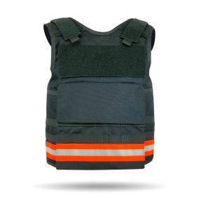 First Responder Fire Rescue Vest - Front view - Navy blue color