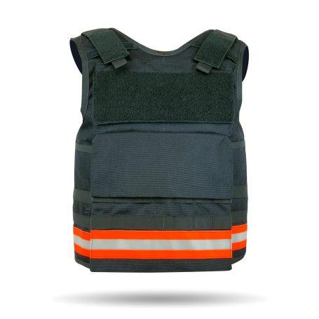 First Responder Fire Rescue Vest - Front view - Navy blue color