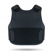 FURY concealed body armor - Black color - Front view