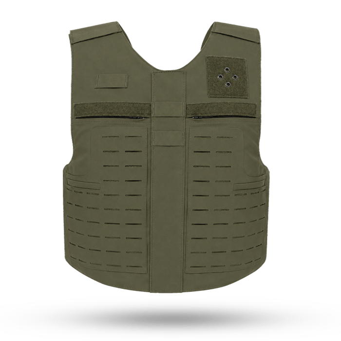 Tactical Outer Carrier in Ful Laser-Cut in Ranger Green Front View
