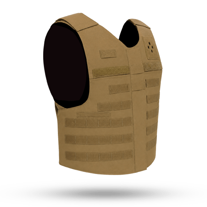 Tactical Overt Crossover Full MOLLE in Coyote Angled View