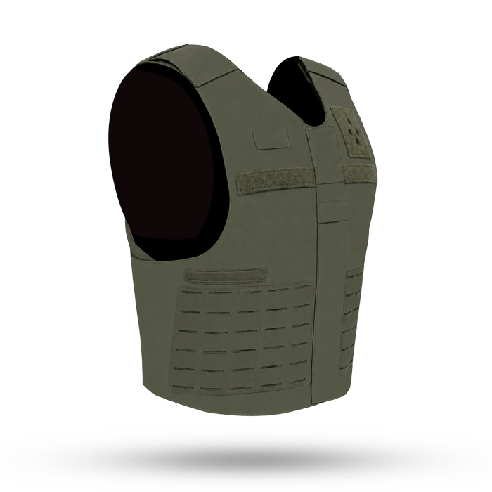 Tactical Overt Crossover Half Laser in Ranger Green Angled View