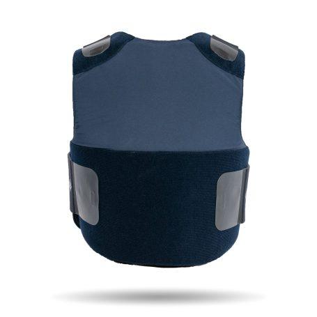 GEN II FEMALE CONCEALABLE PLATE CARRIER - Back view - Navy blue color