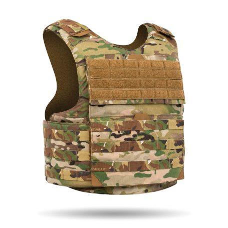 WLV 2.0 Plate Carrier - Angled view - Multicam