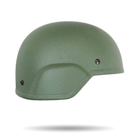 401 Ballistic Helmet - Green color - Side view - Full Cut