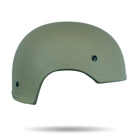 401 Ballistic Helmet - Green color - Side view - High Cut