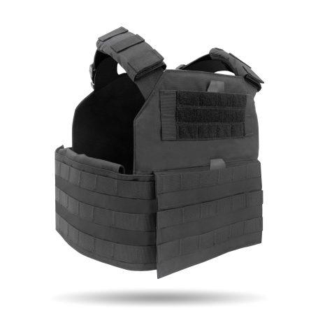 Talon Plate Carrier with Cummerbund - black color - angled view
