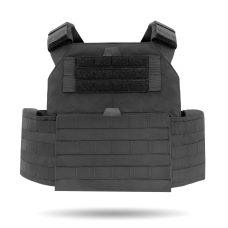 Talon Plate Carrier with Cummerbund - black color - front view