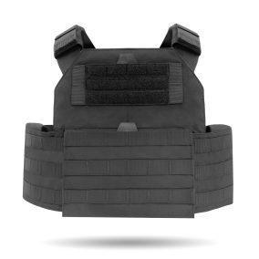 Talon Plate Carrier with Cummerbund - black color - front view