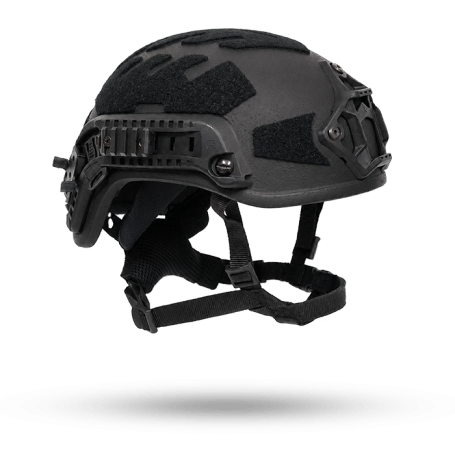 Tagus Level IIIA Ballistic Helmet Angled View with Loop | Slate Solutions