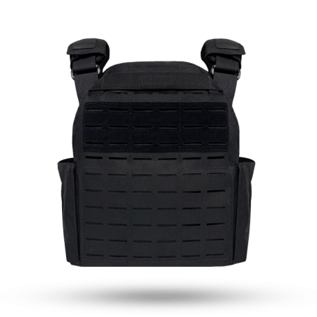 Arix Plate Carrier Black Back View