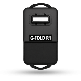 G-Fold R1 Level RF1 Folding Ballistic Shield Front View | Slate Solutions